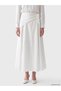 Rmz Gi̇yi̇m Farkiyla Embroidered Flared Skirt with Shawl Tie Detail - 2