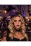 Halloween Crown with Black Feathers and Purple Roses Gothic Costume Hair Accessory Halloween Party Crown