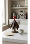3-Piece Acacia Wood Trivet Set - Heat-Resistant Decorative Wooden Trivet Set with Tree Design Stand