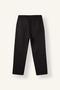 E9433Axbk81 Black Relax Fit Wide Leg Long Trousers with Pockets - 5