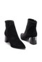 Women's Imported Velvet Material Patterned Stone Evening Dress Boots