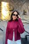 Double Zipper Stand Collar Women's Knitwear Cardigan Sun601 - 2
