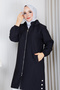 Women's Onion Patterned Pocketed Wear-And-Go Quilted Coat - 3