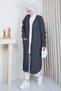 Women's Casual Knitwear Cardigan with Braided Pockets - 3