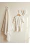 Baby Girl Lace Hat Romper Muslin Blanket Set 100X110 4 Layer Mevlütlük Newborn Hospital Release Gown Mevlitlik 100% Cotton 2016