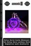 Delux Series Bag Accessory Stylish Detail Night Light Color Changing Light-Up Keychain