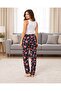 Women's Micro Suede Winter Elastic Comfortable Pajama Bottoms - 4