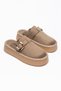 Thick Sole Slippers Sabo Suede 4 cm Height - 4