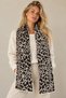 Leopard Pattern Knitwear Scarf Soft - Angora Women's - 2