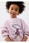 Girl's Wide-Leg Leggings Set in Lilac Color - 3