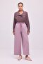 Wide-Letched Tracksuit with Elastic Waist