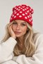 Polka Dot Beanie Soft Beanie - Soft Winter Fuzzy
