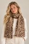 Leopard Pattern Knitwear Scarf Soft - Angora Women's
