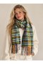 Tasseled Scarf Soft Textured Colorful Fleece - Soft Shawl for Winter Warmth - 2