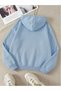 Women's Men's Unisex Baby Blue Hooded - 2