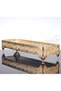 Mirrored Tray Decorative Presentation Tray Long Metal Gold 40 X 14 cm – Hünkar Model - 2