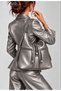 Women's Large Size Soft Leather Backpack with 4 Compartments and 2 Main Compartments (Size 38X27 cm)