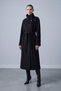 Women's Belted Stand Collar Cashmere Coat 32526