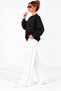 Women's Patterned Crew Neck Comfortable Fit Soft Sweater - 2