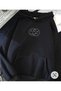 Unisex Black Streetwear Oversize Hooded Casual Cotton Sweatshirt with Pockets