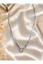 Steel Italian Chain Silver Color Long Necklace - 2