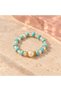 Turquoise Pearl Crystal Bead Ring