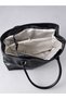 Women's Black XL Three-Compartment Business School Shoulder Tote Bag - 2