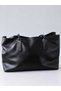 Women's Black XL Three-Compartment Business School Shoulder Tote Bag - 5