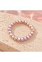 Iridescent Pearl Stretch Ring - Mauve - 5