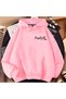 Unisex Pink Hooded Oversize Sweatshirt Comfortable Fit Cotton with Fleece Inside