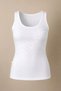 Wide Strap Women's Tank Top – White-7 - 2