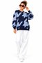 Women's Patterned Crew Neck Comfortable Fit Soft Sweater