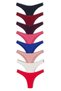 Women's Cotton Double Layered Back and Front Lace Detailed Brazilian Panties, Pack of 8