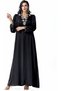 Women’s Arabian Dress Maxi Long Sleeve Modest Muslim Gown Elegant Traditional Design with Embellished Details