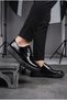 Patent Leather Orthopedic Daily Men's Shoes - 3