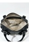 Stylish Women's Shoulder Bag with Faux Leather Texture, Logo and Stripes - 5