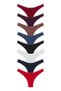 Women's Cotton Double Layer Back High Waist Brazilian Panties 8-Pack