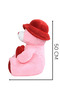 50 cm Plush Teddy Bear with Hat and Heart Pink Red Hat Soft Toy Bear with Children's Room Decoration - 8