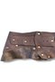 Women's Patterned Brown Buckle Wide Leather Belt - Rhea Asymmetrical Casual Belt - Standard Size - 2