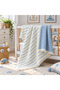 100% Cotton 5 Layer Muslin Baby Quilt Double Sided Teal Blue 100X120 cm