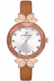 Kasaza Rose Cord Brown Color Leather Cord Women's Wristwatch and Bracelet - 6