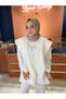 Shoulder Scarf White - 2