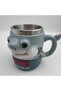3D Design Mug with Jaws Shark Figure and Stainless Steel Inner Chamber, Decorative Coffee and Tea Cup - 5