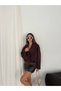 Women's Double-Breasted Collar Short Oversized Cut Long Sleeve Bomber Jacket - 2