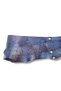 Women's Purple Textured Leather Belt - Astral Asymmetric Casual Belt - Standard Size - 3