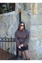 Women's Short Stand Collar Double Button Belted Trench Coat - 2