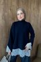 Zerafet Lace Tunic Navy Blue - 3