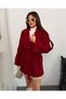 Women's Cape Belted Double-Breasted Collar Buttoned Short Cashmere Coat