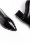 Women's Black Patent Leather Zippered Winter Heeled Boots Erzal - 8