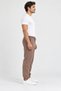 Men's Brown 3-Thread Sweatpants with Soft Textured Cotton and Elastic Cuffs - 4
